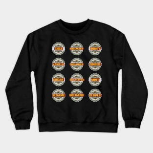 KITCHEN PANTRY LABELS HERBS AND SPICES PACK Crewneck Sweatshirt